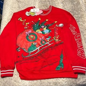 The Grinch Dr.Seuss Christmas sweatshirt adult size Medium NWT.